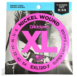 D'Addario EXL120-7 - Струны для 7-струнной электрогитары