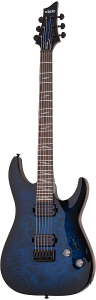 Электрогитара SCHECTER [OMEN ELITE-6 STBB] электрогитара 6-струнная, корпус: красное дерево, топ: кап, гриф: клен, накладка: палисандр, 24 лада, цвет: See-Thru Blue Burst (STBB)