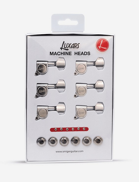 LTA-16A-CR Колки для гитары, 6л, хром, Luxars