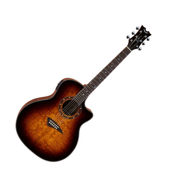 Dean EQA TBZ Электроакустическая гитара, EQ, тюнер, корпус ясень, цвет санберст.