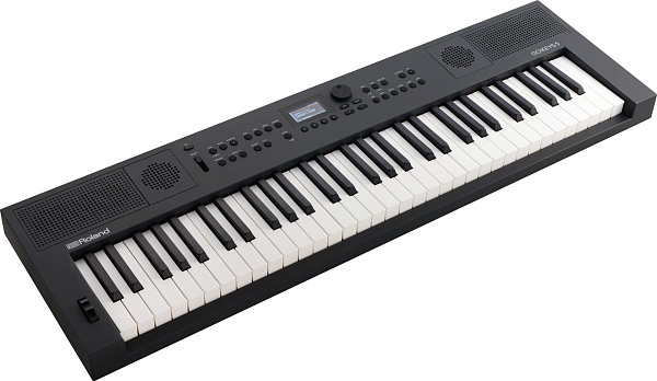 61-клавишный синтезатор ROLAND [GO:KEYS-5-GT] с автоаккомпанементом, вокальные эффекты, с ZEN-Core (1154 тембра), автоаккомпанементом (203 стиля), секвенсором аккордов (304 пресета), Bluetooth 5.0, USB-C/A, микрофонным входом, стереодинамиками, 4,9 кг.