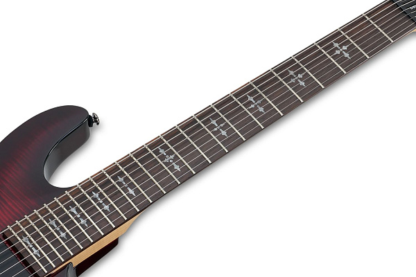 Электрогитара SCHECTER [DEMON-7  CRB] электрогитара 7-струнная, корпус: липа, гриф: клен, накладка: венге, 24 лада, цвет: Crimson Red Burst (CRB)
