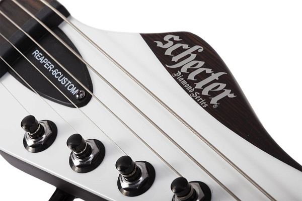 Электрогитара SCHECTER [REAPER-6 CUSTOM G.WHT] электрогитара 6-струнная,корпус: красное дерево, гриф: венге, накладка: черное дерево, 24 лада, цвет: Gloss White