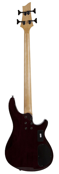 Бас-гитара SCHECTER [OMEN EXTREME-4 LH BCH] леворукая 4-струнная бас-гитара, корпус: красное дерево, топ: огненный клен, гриф: клен, накладка: палисандр, 24 лада, цвет: Black Cherry (BCH)