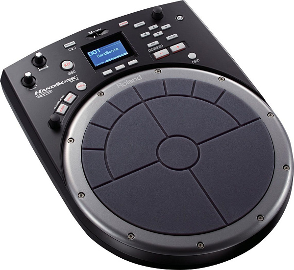 Перкуссионный пэд ROLAND [HPD-20] HandSonic с 13 чувствительными пэдами, 850 звуками, процессором SuperNATURAL, 3 блоками эффектов, USB-подключением, функцией Quick Rec, MIDI-интерфейсом, весом 2,4 кг.