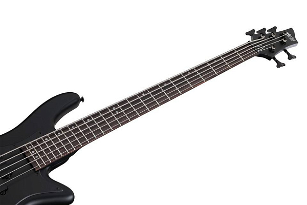 Бас-гитара SCHECTER [STILETTO STEALTH-5 SBK] бас-гитара 5-струнная,  корпус: липа, гриф: клен, накладка: палисандр, 24 лада, цвет: Satin Black (SBK)