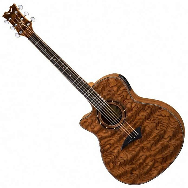 DEAN Exotica A/E Bubinga Wood Lefty - электроакустическая гитара ЛЕВОСТОРОННЯЯ,цвет-натуральный