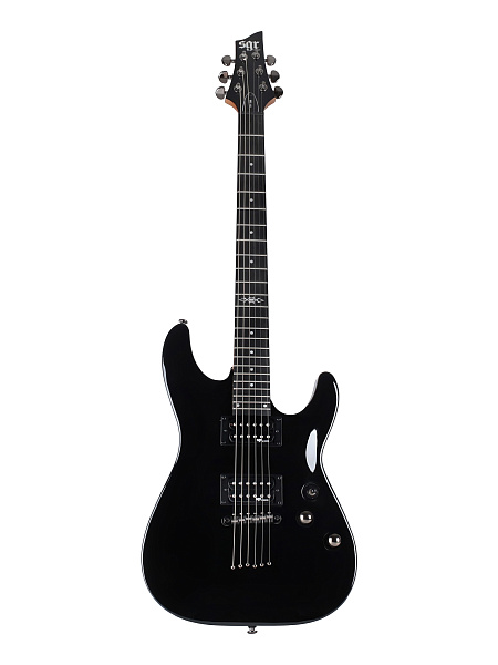 Электрогитара SCHECTER [C-1 SGR BY SCHECTER BLK] электрогитара 6-струнная, с чехлом, корпус: липа, гриф: клен, накладка: палисандр, 24 лада, цвет Black (BLK)