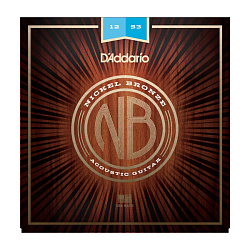D'Addario NB1253 Nickel Bronze - Комплект струн для акустической гитары, Light, 12-53
