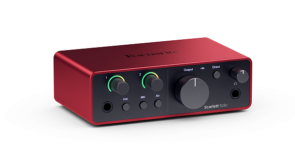 FOCUSRITE Scarlett Solo 4th Gen - аудиоинтерфейс USB, 2 входа/2 выхода