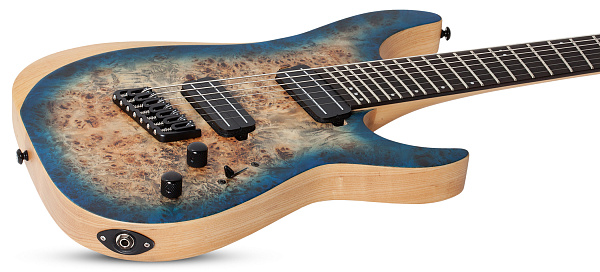 Электрогитара SCHECTER [REAPER-7 MULTI-SCALE SKYB] электрогитара 7-струнная, мультимензур, корпус: болотный ясень, топ: кап, гриф: клен, накладка: черное дерево, 24 лада, цвет: Sky Burst (SKYB)