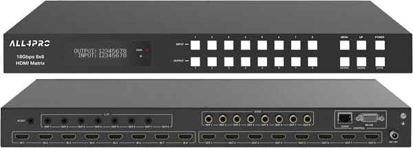 All4pro "HDMI88A" Матричный HDMI коммутатор 8x8