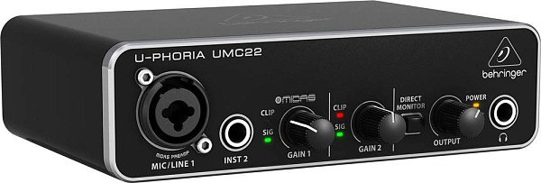 Behringer UMC22 - USB аудиоинтерфейс