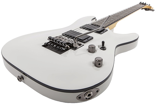 Электрогитара SCHECTER [DEMON-6 FR  VWHT] электрогитара 6-струнная, корпус: липа, гриф: клен, накладка: венге, 24 лада, FloydRose, цвет: Vintage White (VWHT)