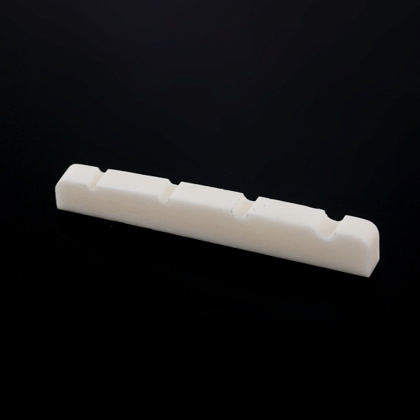 M629-2 Порожек для бас-гитары, кость(38х3.5х4.7), 2шт, Musiclily