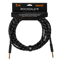 ROCKDALE Wild E5 - Инструментальный кабель, mono jack - mono jack, 5 метров