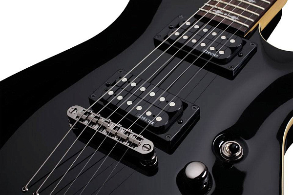 Электрогитара SCHECTER [OMEN-6 2012 BLK] электрогитара 6-струнная, корпус: липа, гриф: клен, накладка: палисандр, 24 лада, цвет: Gloss Black (BLK)