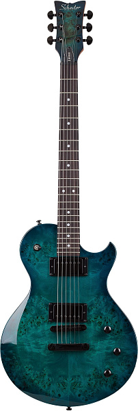 Электрогитара SCHECTER [SOLO-II STANDARD OBB] электрогитара 6-струнная, корпус: красное дерево, топ из капа, гриф: печеный клен, накладка: палисандр, 22 лада, цвет Ocean Blue Burst (OBB)