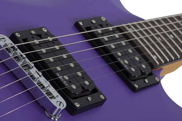 Электрогитара SCHECTER [C-6 DELUXE SDPRPL]  электрогитара 6-струнная, корпус: липа, гриф: клен, накладка: палисандр, 24 лада, цвет Satin Dark Purple (SDPRPL)