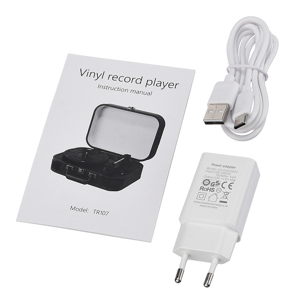 ROCKET VP-107 - Виниловый проигрыватель, цвет жемчужно-белый