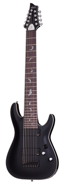 Электрогитара SCHECTER [DAMIEN PLATINUM-9 SBK] электрогитара 9-струнная, корпус: красное дерево, гриф: клен, накладка: палисандр, 24 лада, цвет: Satin Black (SBK)