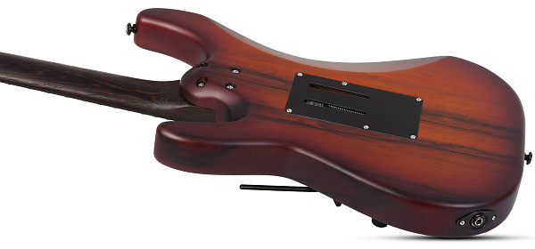 Электрогитара SCHECTER [SUN VALLEY SUPER SHREDDER EXOTIC ZIRICOTE ZIR] электрогитара 6-струнная, корпус: черная лимба с топом из цирикота, гриф: венге, накладка: черное дерево, 24 лада, цвет: Ziricot (ZIR)
