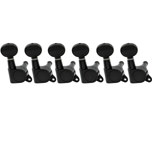MX1347BK-6 Колки для гитары 6п, черные, Musiclily