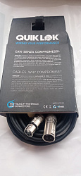 QUIK LOK CM175-9 - Коммутационный кабель с низким уровнем шума XLR Female - XLR Male , 9м.
