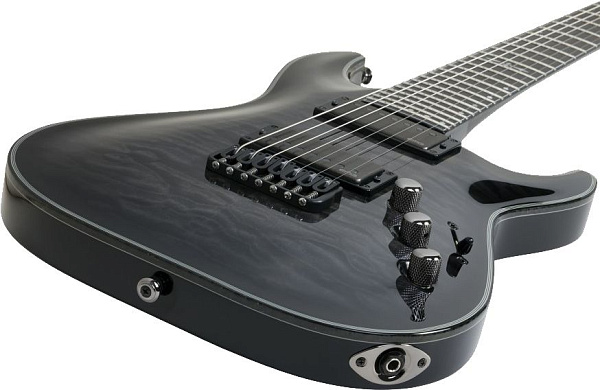 Электрогитара SCHECTER [HELLRAISER HYBRID C-7 TBB] электрогитара 7-струнная, корпус: красное дерево, топ: волнистый клен, гриф: клен, накладка: черное дерево, 24 лада, цвет: Trans Black Burst (TBB)