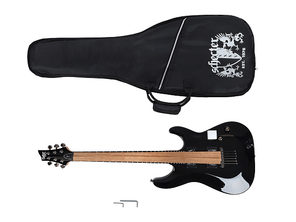 Электрогитара SCHECTER [C-1 SGR BY SCHECTER BLK] электрогитара 6-струнная, с чехлом, корпус: липа, гриф: клен, накладка: палисандр, 24 лада, цвет Black (BLK)