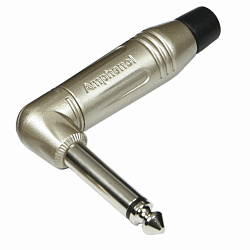 Amphenol ACPM-RN Jack 6.3 мм моно штекер угловой.