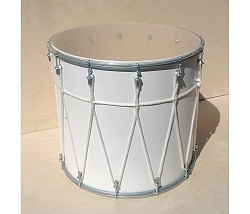 BK-14Bv Барабан кавказский 14" с веревкой, 34х35,6 см, цвет — белый, Мастерская Бехтеревых