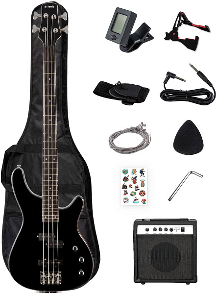 TERRIS SET-SSS BK - Бас-гитара 4 струны