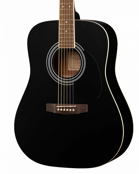 Parkwood W81-WBAG-BKS - Акустическая гитара, черная, с чехлом