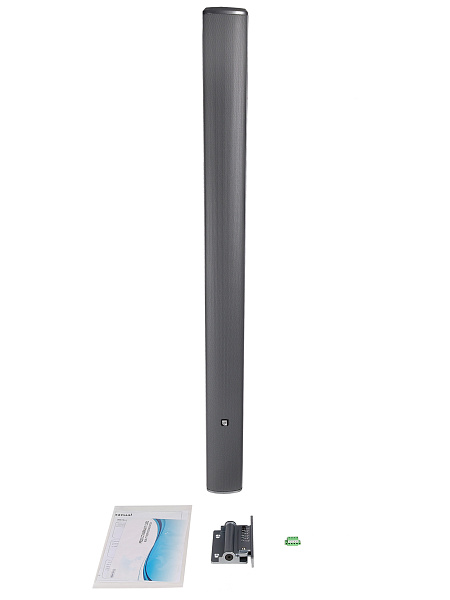 Звуковая колонна Intrend [ITSPK-CL925-G] пассивная, 9x2.5", 4 Ом (220 Вт RMS), SPL 114dB,  95Hz-20kHz, 120°x20° (HхV), вес 4.4кг, цвет угольный металлик, крепление в комплекте, (цена за 1шт., в упаковке 2 шт.)