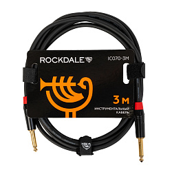 ROCKDALE IC070-3M - Инструментальный кабель, позолоченные металлические разъемы