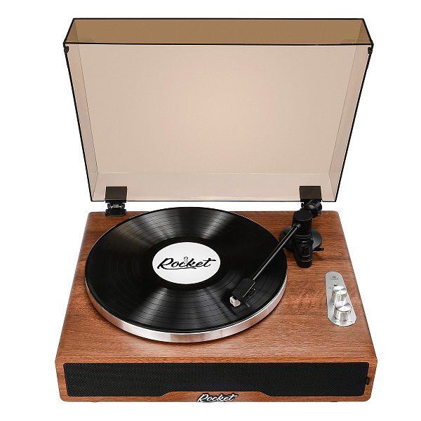 ROCKET VP-D01 - Виниловый проигрыватель, цвет коричневый