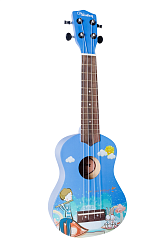 VESTON KUS 23BL Укулеле сопрано, рисунок - мальчик