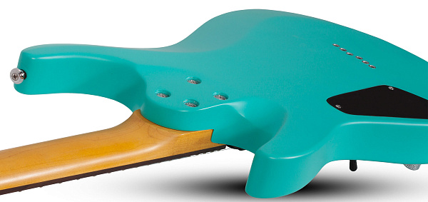 Электрогитара SCHECTER [C-6 DELUXE SAQUA] электрогитара 6-струнная, корпус: липа, гриф: клен, накладка: палисандр, 24 лада, цвет: Satin Aqua (SAQUA)