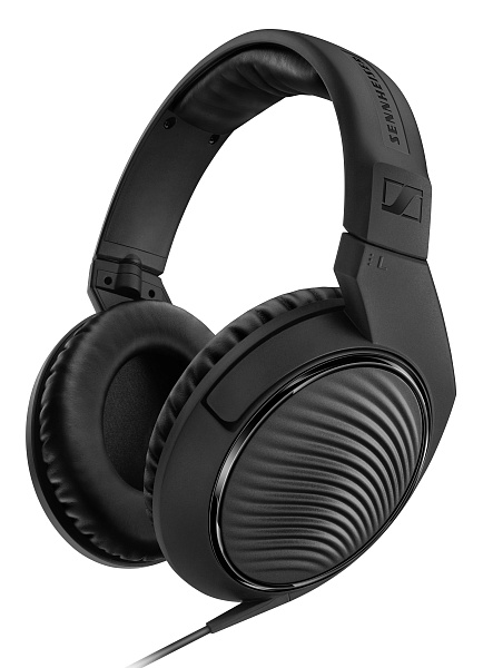 Закрытые динамические студийные наушники Sennheiser [HD 200 PRO] Диапазон: 20–20000 Гц, сопротивление: 32 Ом, чувствительность: 108 дБ, вес: 184 г, кабель 2 м (3,5 мм + адаптер 6,3 мм).