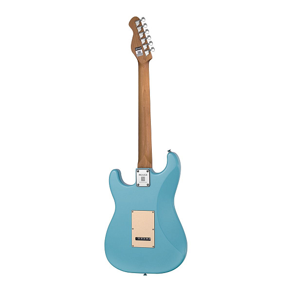 Mooer MSC10 Pro Daphne Blue - Электрогитара Stratocaster с чехлом, цвет голубой