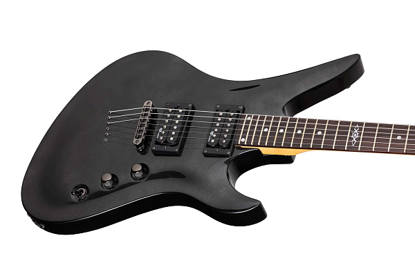 Электрогитара SCHECTER [AVENGER SGR BY SCHECTER MBLK] электрогитара 6-струнная, с чехлом, корпус: липа, гриф: клен, накладка: палисандр, 24 лада, цвет Metallic Black (MBLK)