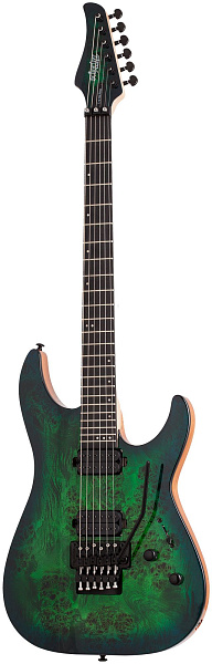 Электрогитара SCHECTER [C-6 FR PRO AQB] электрогитара 6-струнная, корпус: красное дерево, топ: кап, гриф: клен 3 куска, накладка: венге, 24 лада, FloydRose, цвет: Aqua Burst (AQB)