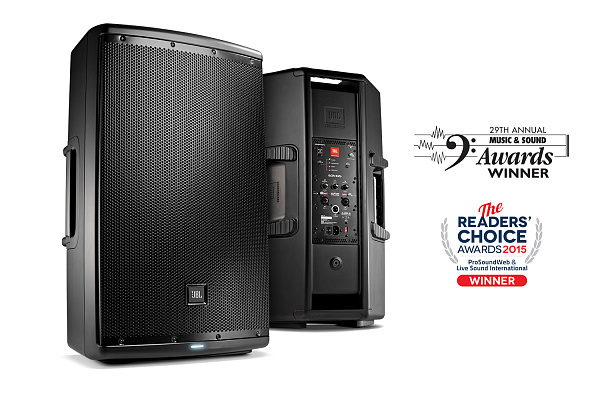JBL EON615 акуст. система, 15``, 2-полосная, активная 500 Вт, 127 dB, управление по Bluetooth