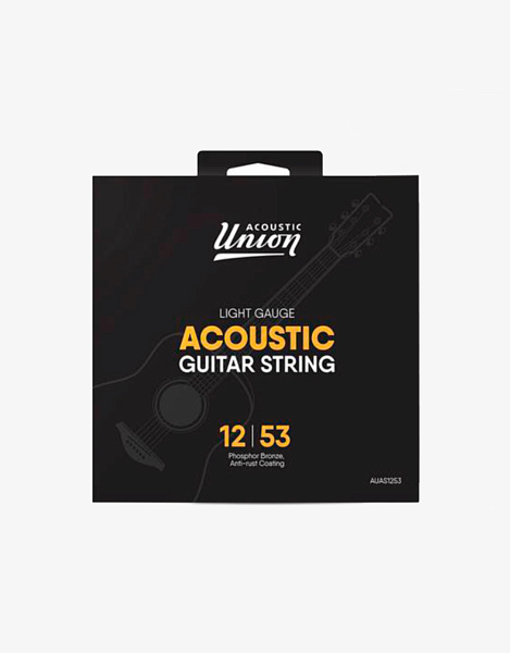 Acoustic Union AUAS1253 - Струны для акустической гитары (12-53), Coated Phosphor Bronze