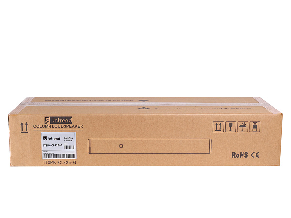 Звуковая колонна Intrend [ITSPK-CL425-G] пассивная, 4x2.5", 4 Ом (100Вт RMS), SPL 113dB,  106Hz-20kHz, 120°x20° (HхV), вес 3.4кг, цвет угольный металлик, крепление в комплекте, (цена за 1шт., в упаковке 2 шт.)