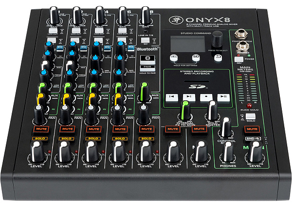 MACKIE ONYX8 - 8-канальный микшер с поканальной записью, процессором эффектов и USB