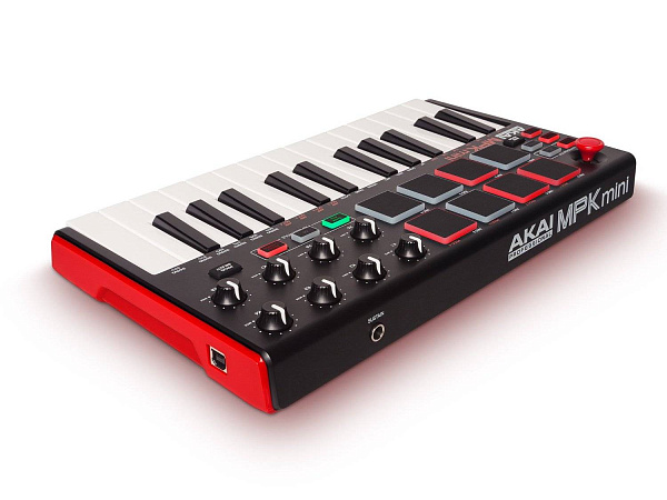 AKAI PRO MPK MINI MK2 USB миди клавиатура с уменьшенными клавишами, 25 клавиш