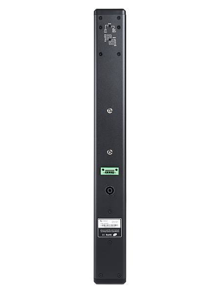 Звуковая колонна Intrend [ITSPK-CL425T-B] пассивная, 4x2.5", 8 Ом / 100V (100Вт), SPL 113dB,  106Hz-20kHz, 120°x20° (HхV), вес 3.5кг, цвет черный, крепление в комплекте, (цена за 1шт., в упаковке 2 шт.)