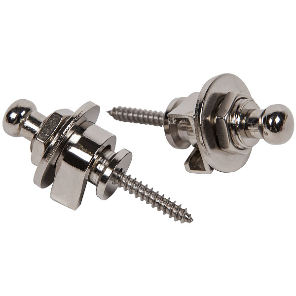 FZONE LK-01S - крепление для гитарного ремня Strap Lock (пара), цвет: серебро